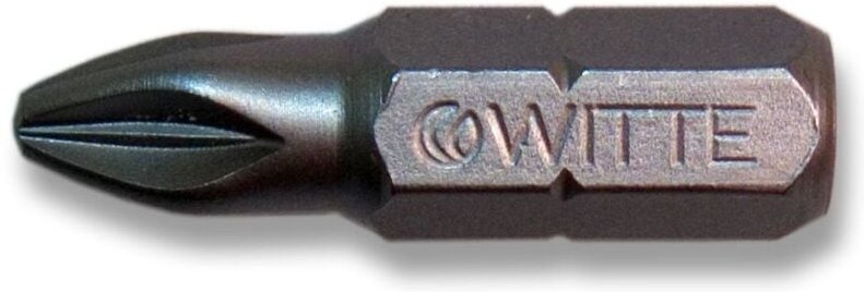 Edelstahl Phillips Spitze Führung 1/4' kurz (PH3x25) Witte 28503