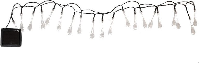 Rgb led Außen Solar Steck Lampe Tropfen Erdspieß Garten Deko Lichterkette Leuchte, IP44, 20x led