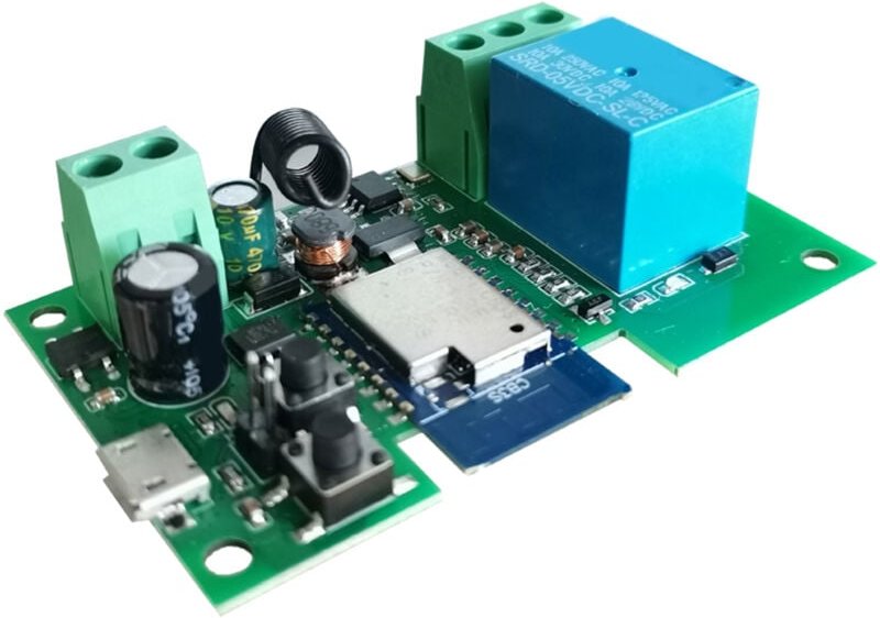 Tlily - 12 v wlan Relais Tuya Smart Life App Schaltermodul, Fernbedienung, Timer, Selbstsperrend, Funktioniert mit Home,...