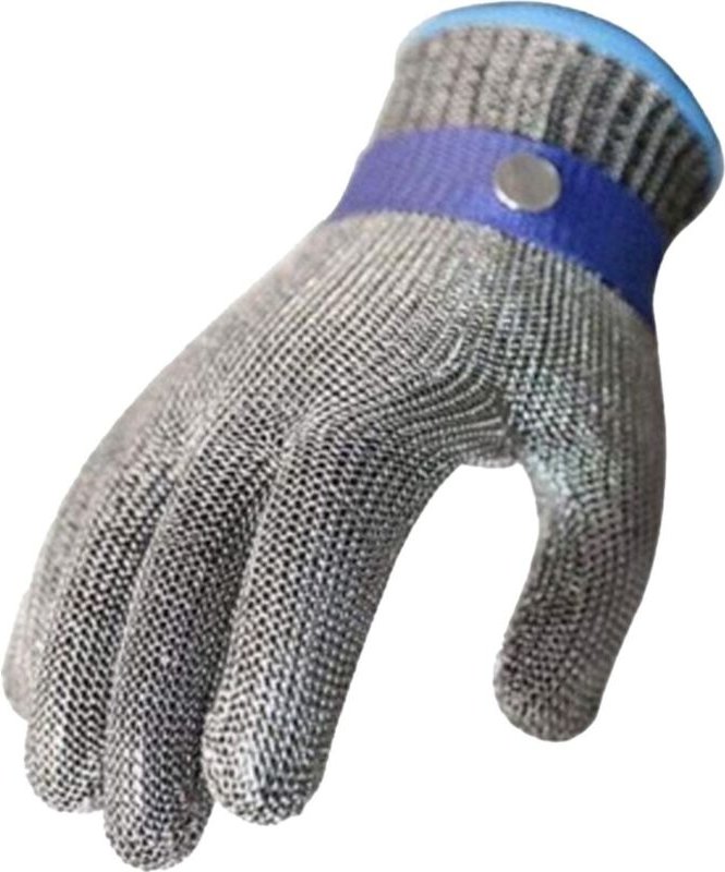 Metzger-Kettenhandschuh (XL) – Edelstahl Schnittschutz Stufe 5, Hochleistungs Schutzhandschuh