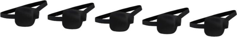 15er-Pack einfache Augenmaske, Augenklappe für faule Augen, einfache Augenklappe, Brille, Kostüm-Augenklappe, Piratenkap...