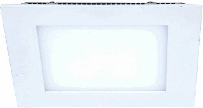 Led Deckenleuchte quadratisch Einbaupanel Einbauleuchte weiß Wohnzimmerlampe Panel, Alu, 8W 720Lm kaltweiß, LxBxH 12x12x...