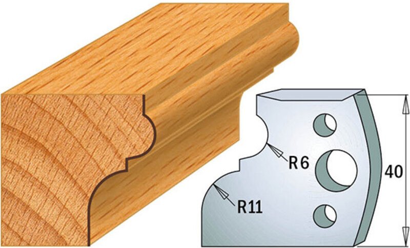 690.111 Paar Messer Kss 40x4mm
