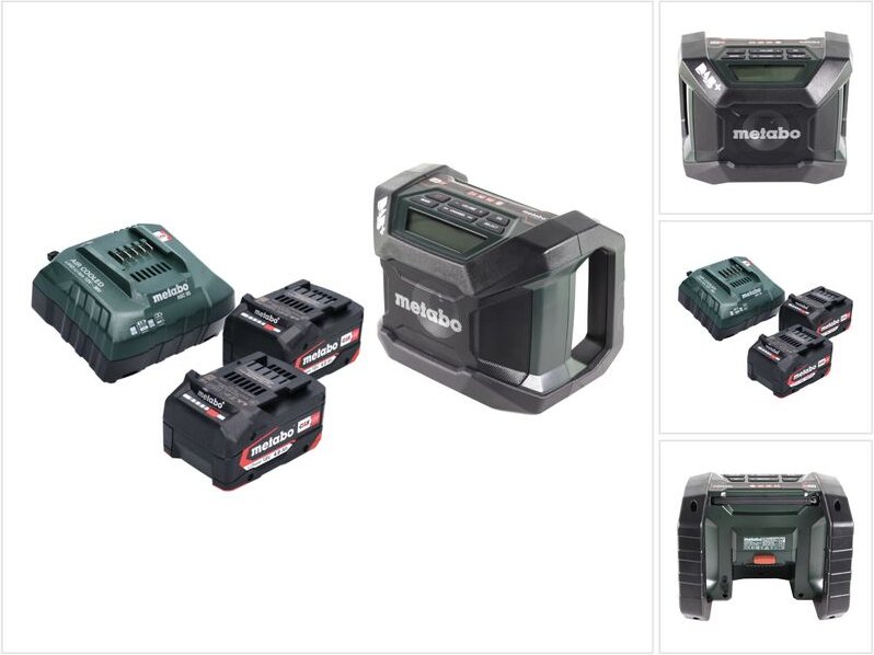 Metabo R 12-18 DAB+ BT Akku Baustellenradio 12-18 V DAB+ + 2x Akku 4,0 Ah + Ladegerät