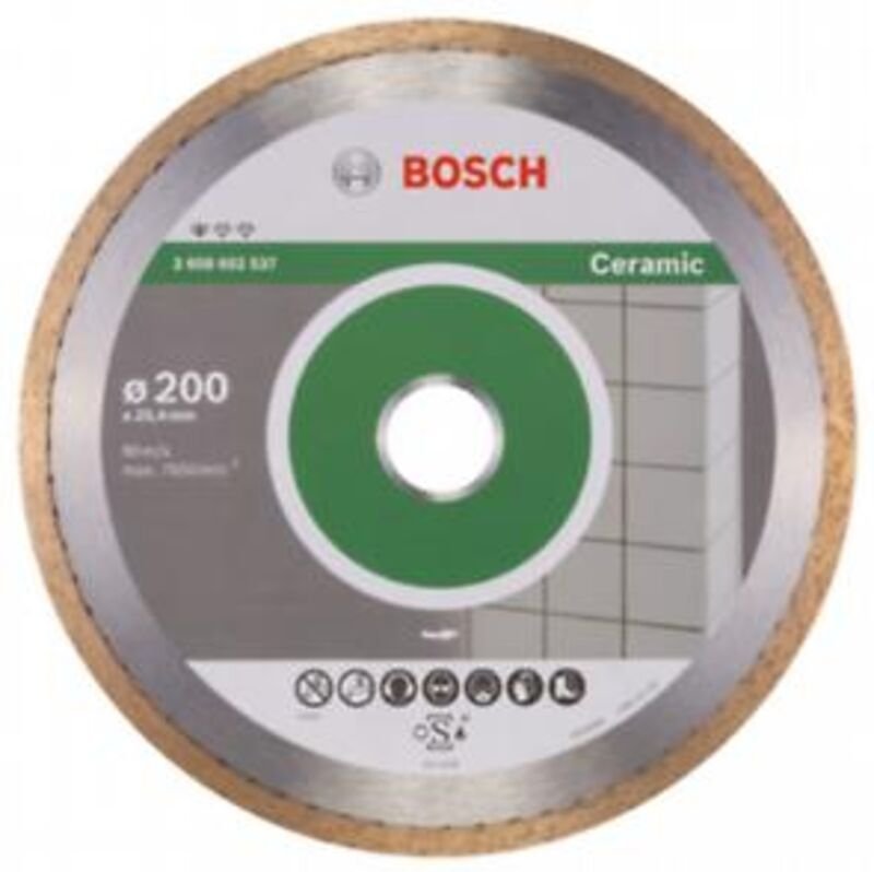 Zubehör - Diamanttrennscheibe für Fliesen 200x25,4 mm 2608602537 - Bosch
