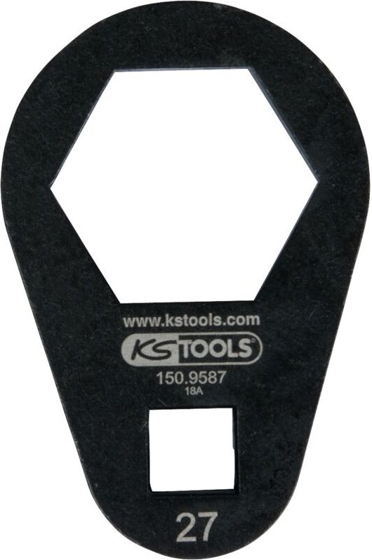 3/8' Einsteck-Ringschlüssel, extra flach, 27 mm