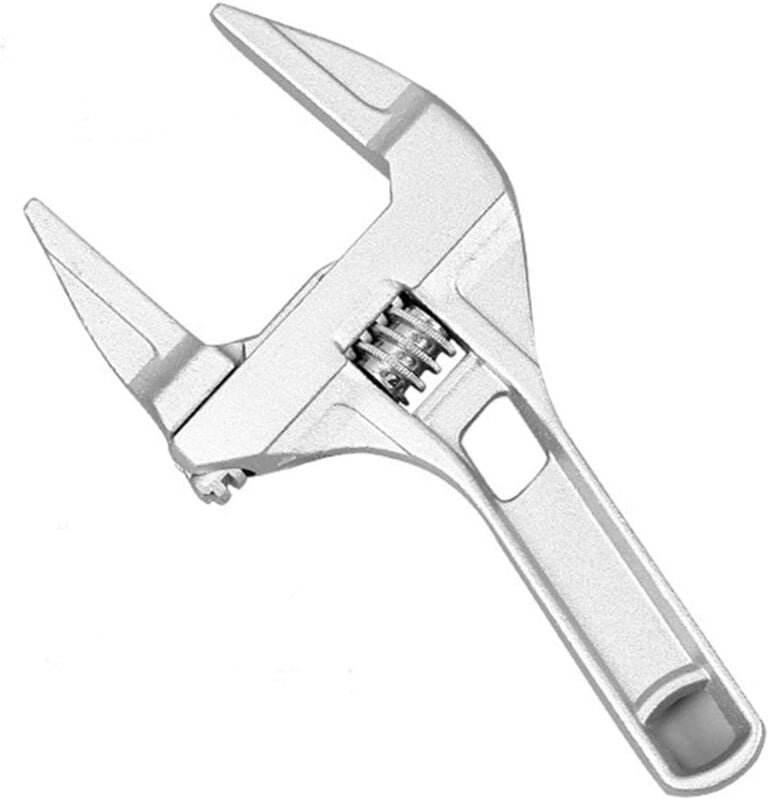 Beijiyi - Verstellbarer Schraubenschlüssel, große Öffnung, Badezimmerschlüssel, breite Backen, 16–68 mm, Aluminiumlegier...
