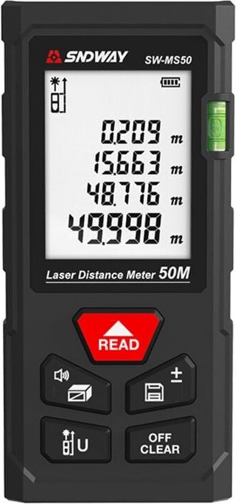 Laser-Entfernungsmesser 50 Meter Infrarot Hochpräzises Messgerät Elektronisches Lineal