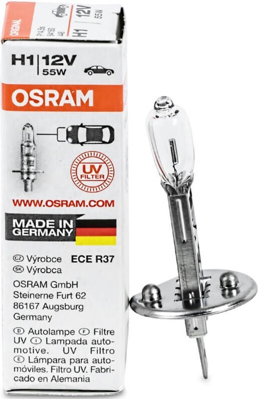Osram - 64150 Glühlampe Projektor H1 12V - 55W P14,5S Weiß