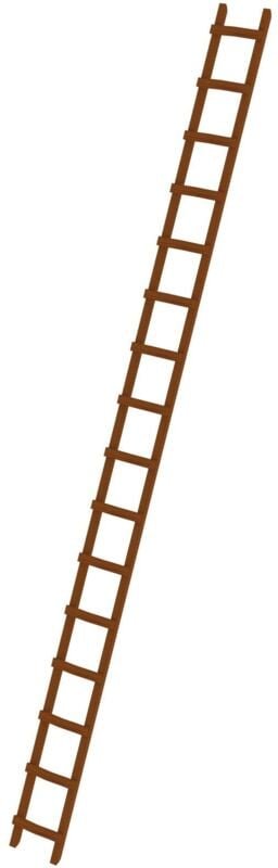 Günzburger - Steigtechnik Dachleiter Holz 16 Sprossen - 033123