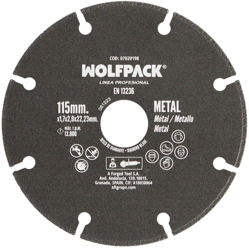 Thumbnail - Disco Corte Universal Metales ø 115 x 1,7 mm.