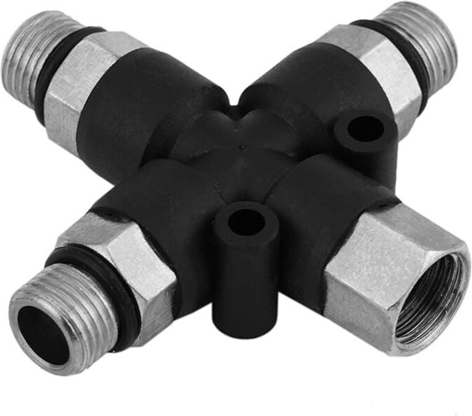 Airbrush-Kompressor-zu-Airbrush-Schlauchadapter 1/8' bsp 3-Wege - Lntyq