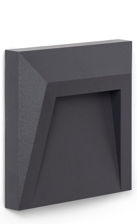 Efectoled - LED-Wegeleuchte Oberfläche Clover IP65 1,5W Grau 6000K Kaltweiß