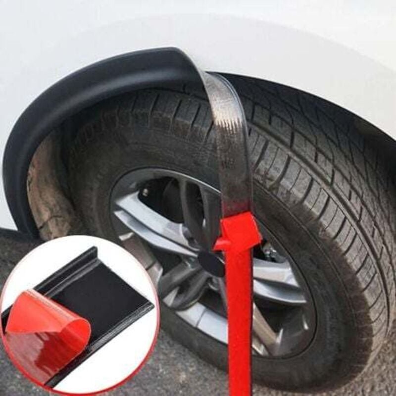 Jalleria - Universal Fender Flares Auto Radlauf Verlängerung Körper Kit Spritzschutz Radlauf Stoßstange Streifen Kotflüg...