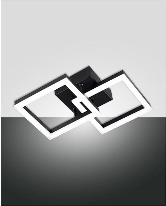 Fabas Luce - bard moderne LED-Deckenleuchte 21W schwarz 3394-28-101
