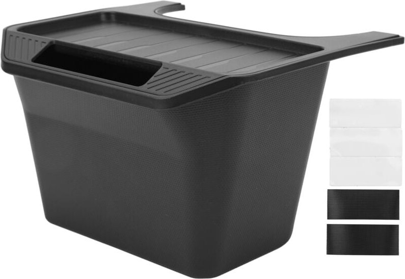 Zoternen - Schwarze Aufbewahrungsbox mit großem Fassungsvermögen für die hintere Mittelkonsole, Ersatz-Organizer für Tes...