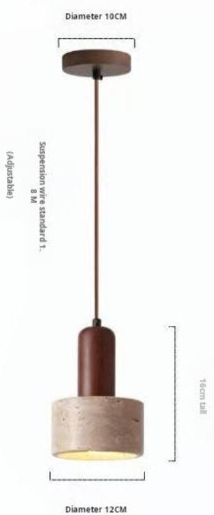 Japanischer Wabi-Sabi-Stil, natürlicher gelber Travertin-Kronleuchter, Flurwandlampe, geeignet für Restaurants, Cafés un...