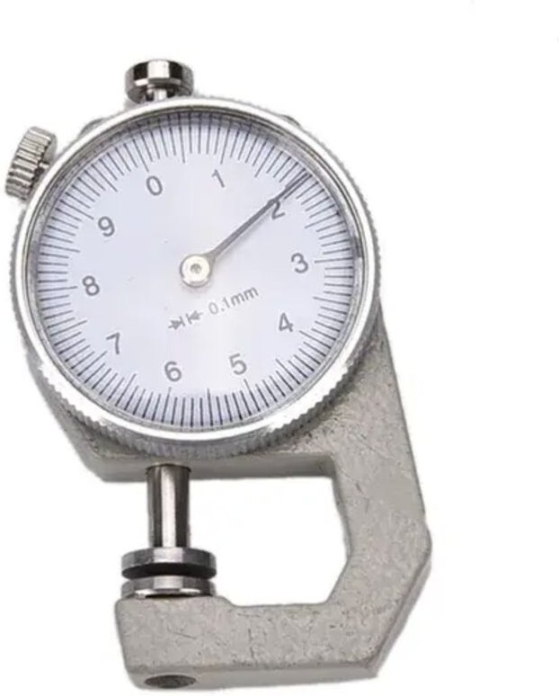 0-10mm Skala Dickenmessgerät für Leder und Papier, Dickenmessgerät für Lederfolien und Papier