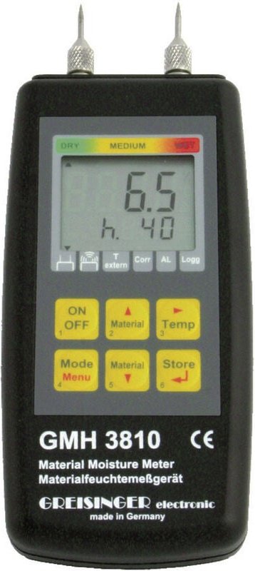 Thumbnail - Gmh 3810 Materialfeuchtemessgerät Messbereich Baufeuchtigkeit (Bereich) 4 bis 100 % vol - Greisinger
