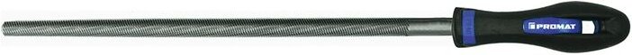 Promat - Werkstattfeile din 7261 Länge 250 mm Querschnitt 9,5 mm Hieb 1 Rund 2K-Ergo