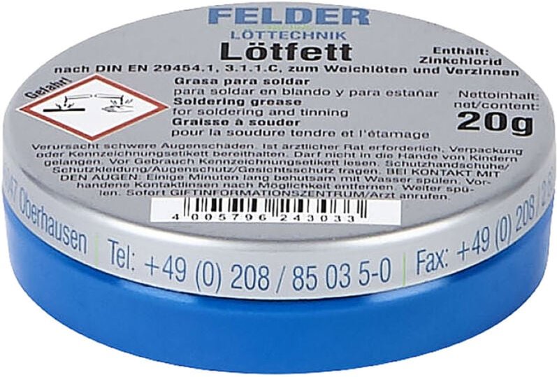 Felder 24310010 Lötfett Inhalt 20 g f-sw 21