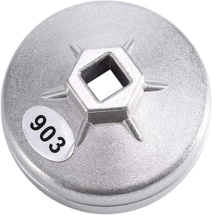 74 mm 14-schneidiger Universal-Steckschlüssel aus Aluminiumlegierung, Multifunktions-Ölfilterschlüssel-Steckschlüssel-En...