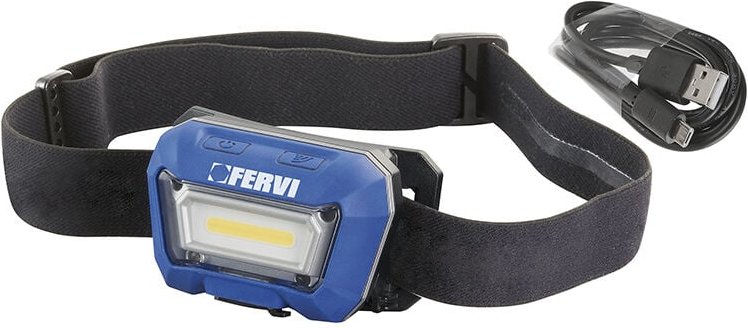 USB-aufladbare Front-LED-Taschenlampe Fervi 0482/3