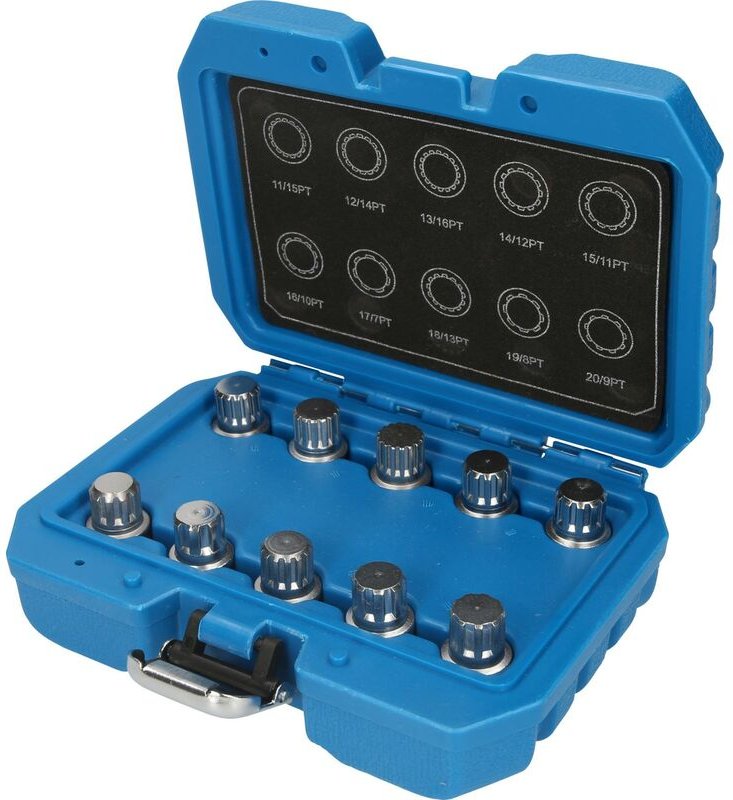Brilliant Tools - Felgenschloss-Sortiment für bmw, 10-tlg