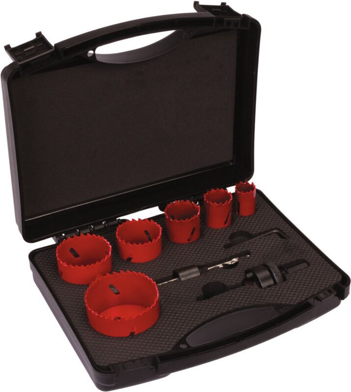 Komplettes Bohrerset HSS-Bimetall, speziell für Elektriker 44 - 51 - 65 P, 35 mm