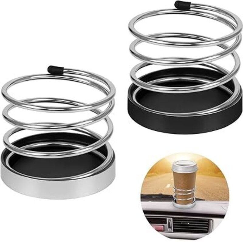 Ahlsen - Auto-Getränkehalter, 2 Stück, Auto-Wasserbecherhalter, Eisen-Getränkehalter, Flaschenbecherhalter für Auto, lkw...