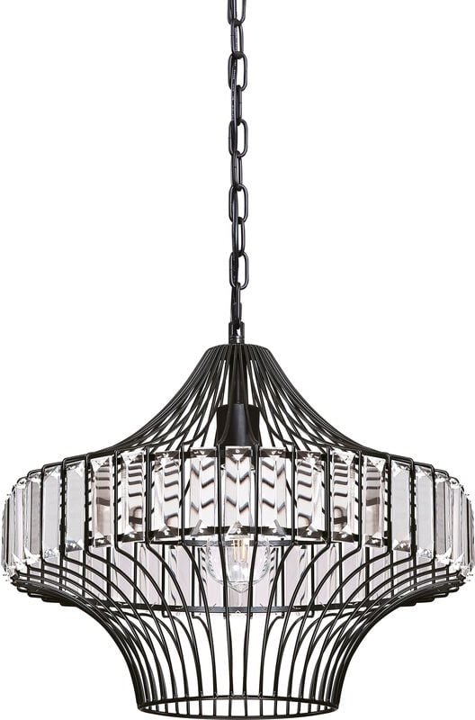 Thumbnail - Pendelleuchte Kristallglas Schwarz mit 1 Lampe