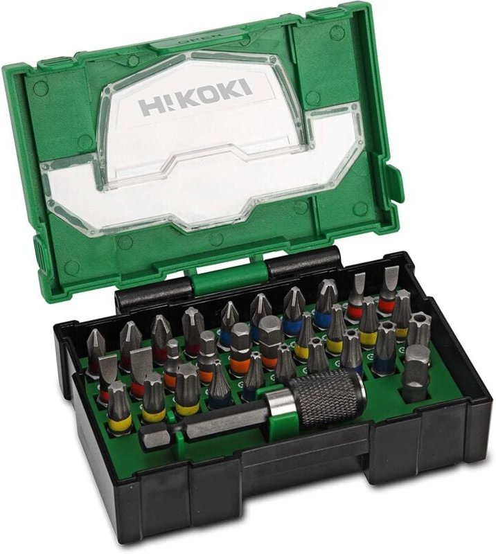 HiKOKI 32-teiliges Bit-Sortiment 25 mm, robust und kompakt in Bit-Box