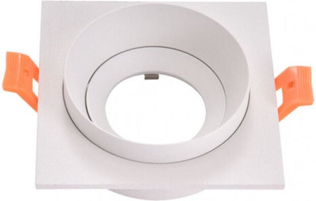 Fabrilamp - fab 14358CU01 Aussparung Orient.son Doong 1xgu10 Quadratisch Weiß 1,5x9,2x9,2 Cm 8 From Cut.w/Portalamp.