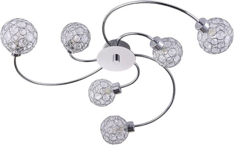 Dekorative Deckenleuchte Tyron - chrom, klar