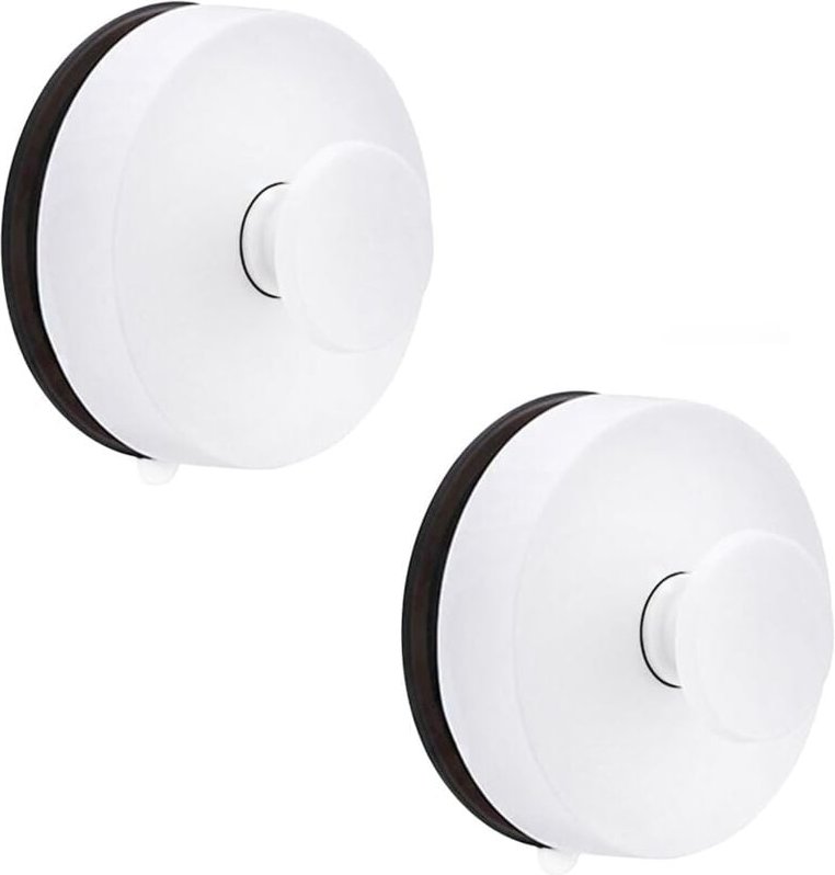 Shining House - Saugnapf-Haken für Badezimmer, 2 Stück, Saugnapf-Haken, Saugnapf, Handtuchhaken, Badezimmer, Saugnapf, B...