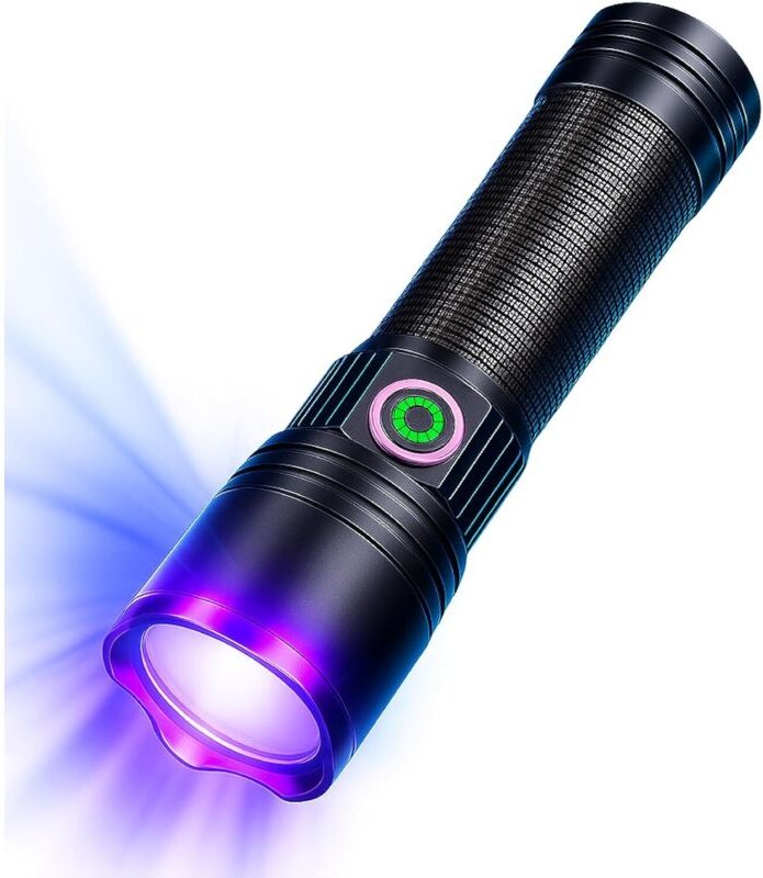 Hochleistungs-UV-Lampe (30 W, 365 nm) – Hochwertiges Aluminium – USB-C-Ladeanschluss – Erkennt Lecks, Tierurin, Skorpion...