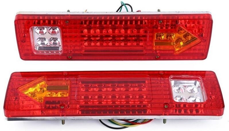 Eosnow 2x12V 19 LED Rücklicht/Bremslicht/Blinker für Auto/LKW, Rot