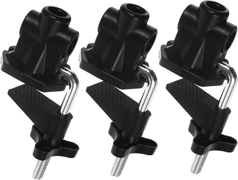 Set mit 3 Tischlampenklemmen – Universelle Schreibtischlampenhalterung und Schraubstock – Fester Sockel – Montageclip au...