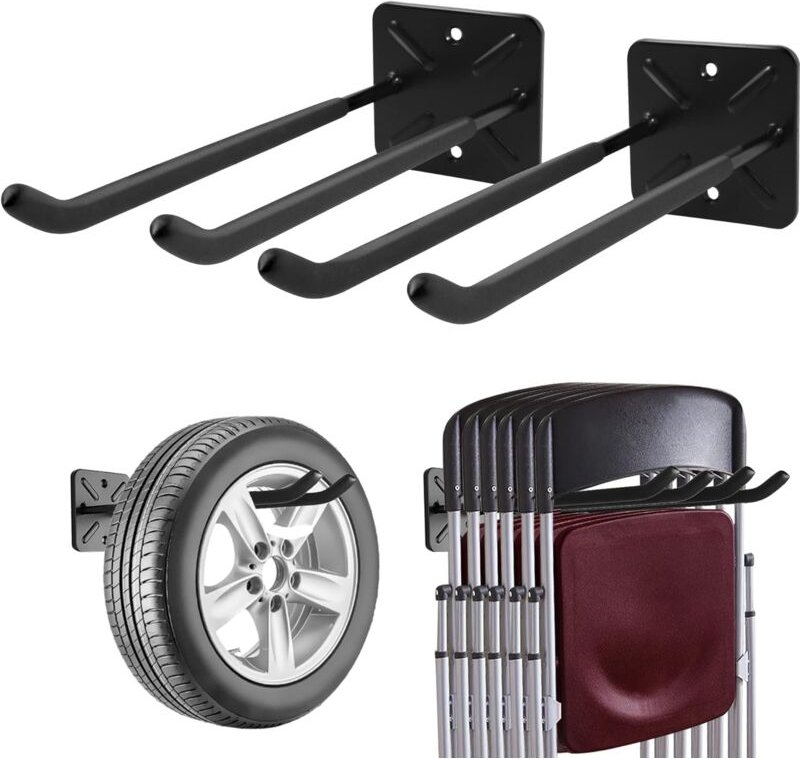 (2er-Pack) Garagenhaken, Wandgarderobe, Schuppen-Organizer, robuster Werkzeug-Organizer, Allzweckhaken zur Garagenaufbew...