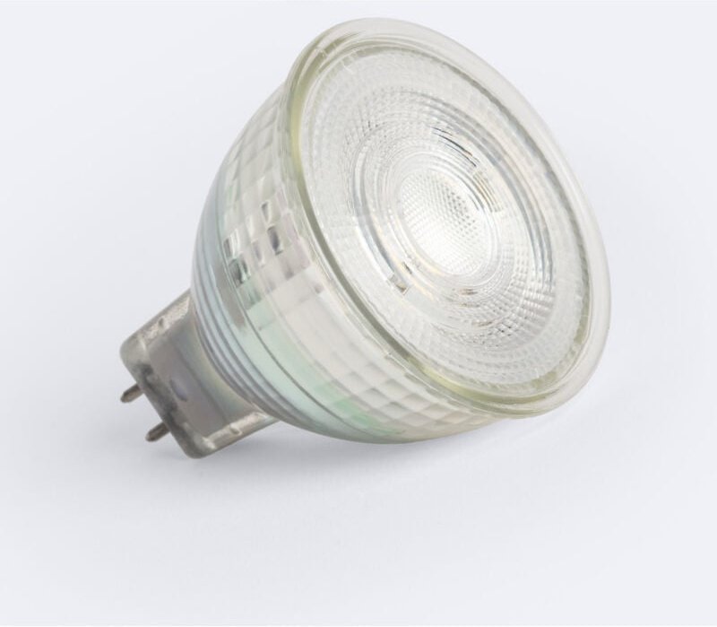 Ledkia - LED-Glühbirne Dimmbar Gu5.3 s11 8W 800 lm Glas 60º No Flicker 6000K Kaltweiß