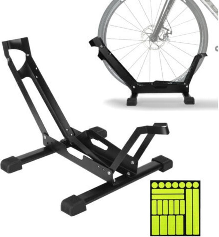 Thumbnail - Fahrradständer, Bodenmontierter Fahrradständer für 1 Fahrrad, Geeignet für 20-29-Zoll-Reifen, Verstellbarer Fahrradständ...