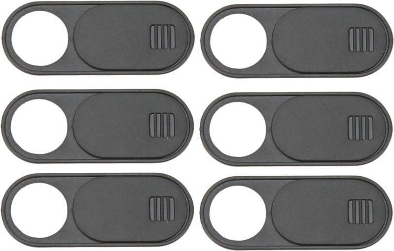 Zoternen - 6 Stück Autokamera-Schiebeabdeckung, schmale Abdeckung, Innenraum-Kabinenschloss, Ersatz für Tesla Model 3 y