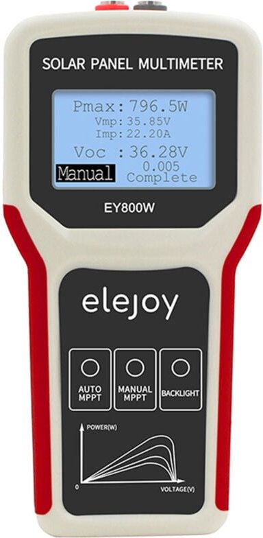Thumbnail - Decdeal - Tragbares Handheld -Photovoltaik -Panel Multimeter Auto/ Manuelles mppt -Detektion Solar Tester mit lcd -Hinte...