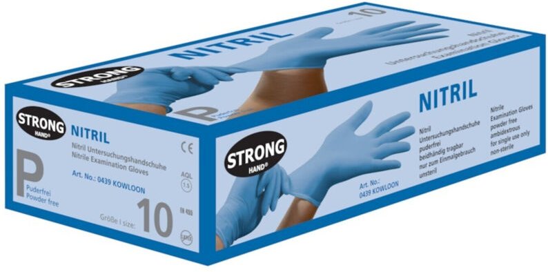 EDE - kowloon, Einweghandschuhe, Nitril, ungepudert, Spenderbox, Gr.10
