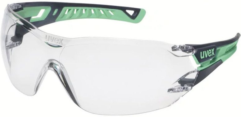 Uvex - pheos nxt 9128295 Schutzbrille inkl. UV-Schutz Grau, Grün en 166:2001, en 170:2002