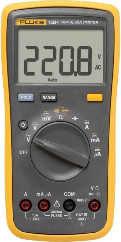 Fluke FLUKE-15B+/EUR Hand-Multimeter digital CAT III 600 V Anzeige (Counts): 4000