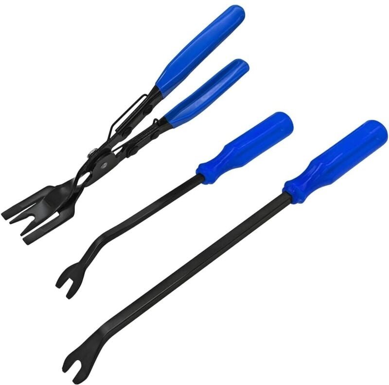 3 Pièces Outil Demontage Garniture Voiture, Pince à Dégrafer, Kit De Pinces à Dégrafer pour ôter Les Rivets Et Clips De ...