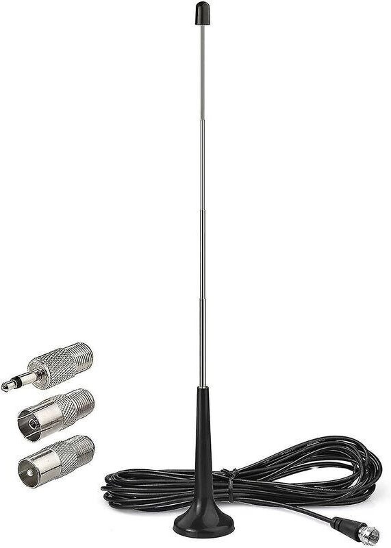 FM/DAB-Radioantenne – 75 Ohm Impedanz – 3 Meter Koaxialkabel – Plug-and-Play-Installation für digitale Receiver