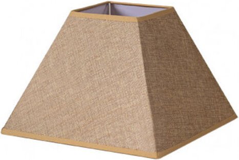 Lampenschirm Pyramide divos e27 braun 30dx13dx22h saco-yute