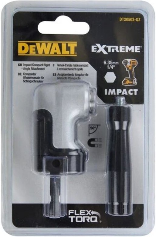 Ultrakompakt Schlagschrauber Winkelgetriebe - L.65 mm - Sechskant - DT20503-QZ - Dewalt